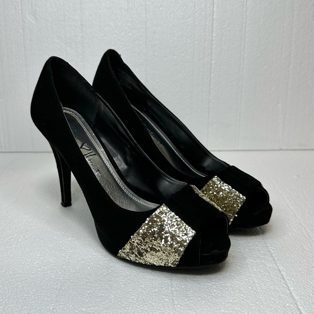Velvet Heart Peep Toe Heel